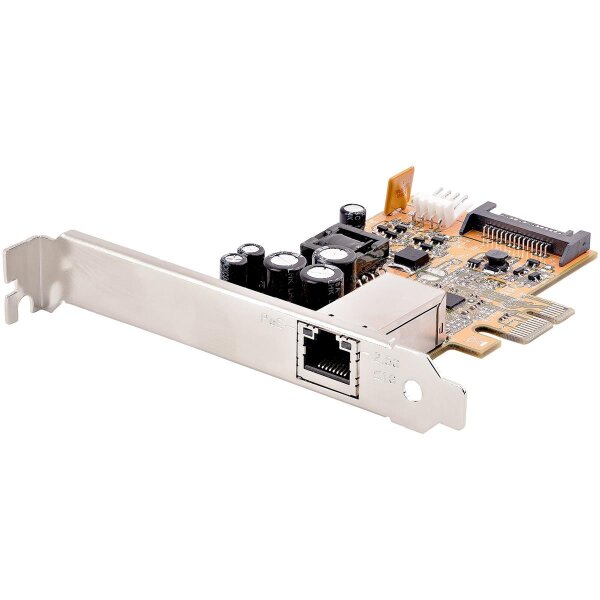 StarTech.com 1 Port 2.5 Gbit/s PoE Netzwerkkarte, PCI Express Ethernet Karte RJ45, 30W 802.3at PCIe PoE NIC für Desktops/Server, PoE Multi Gigabit LAN Adapter mit Niedrigprofilblende, Windows/Linux, Eingebaut, Kabelgebunden, PCI Express, Ethernet, 2500 Mb