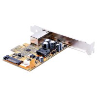 StarTech.com 1 Port 2.5 Gbit/s PoE Netzwerkkarte, PCI Express Ethernet Karte RJ45, 30W 802.3at PCIe PoE NIC für Desktops/Server, PoE Multi Gigabit LAN Adapter mit Niedrigprofilblende, Windows/Linux, Eingebaut, Kabelgebunden, PCI Express, Ethernet, 2500 Mb