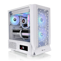 Thermaltake Ceres 330 TG, Midi Tower, PC, Weiß, ATX, EATX, micro ATX, Mini-ITX, SPCC, Gehärtetes Glas, 18,5 cm