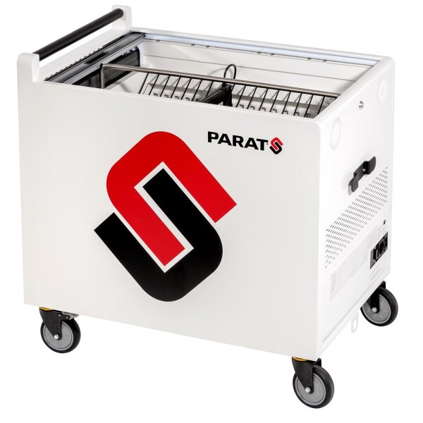 PARAT U40/U20 WOL, Wagen zur Verwaltung tragbarer Geräte, Schwarz, Rot, Weiß, Flur, Acrylnitril-Butadien-Styrol (ABS), Stahl, Laptop, Tablette, CE, GS, DIN EN 55022, DIN EN 55032, DIN EN 55024, LVD EN 60950-1