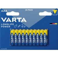 Varta 4903121420, Einwegbatterie, AAA, Alkali, 1,5 V, 20 Stück(e), 44,5 mm