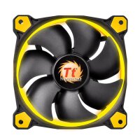 Thermaltake Riing 14, Ventilator, 14 cm, 1400 RPM, 28,1 dB, 51,15 cfm, Schwarz, Gelb