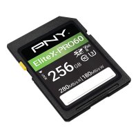 PNY EliteX-PRO60, 256 GB, SDXC, Klasse 10, UHS-II, 280...