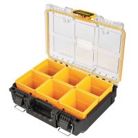 DEWALT ToughSystem 2.0, Schwarz, Transparent, Gelb, 6 Taschen, 370 mm, 260 mm, 130 mm, 10 kg