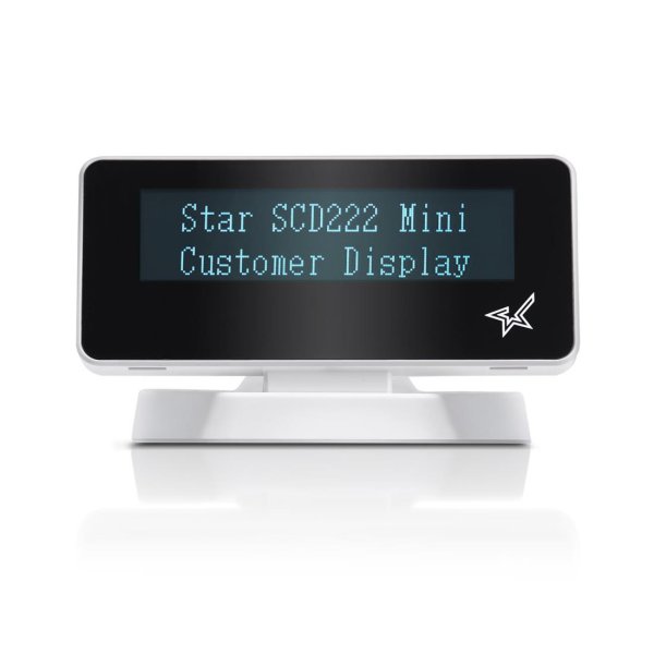 Star Micronics SCD222U, 2 Zeilen, 20 Ziffern, Weiß, 0 - 40°, USB 2.0, 141 mm