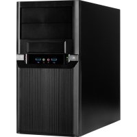 Inter-Tech TM-515, Micro Tower, PC, Schwarz, micro ATX, Metall, 36 cm