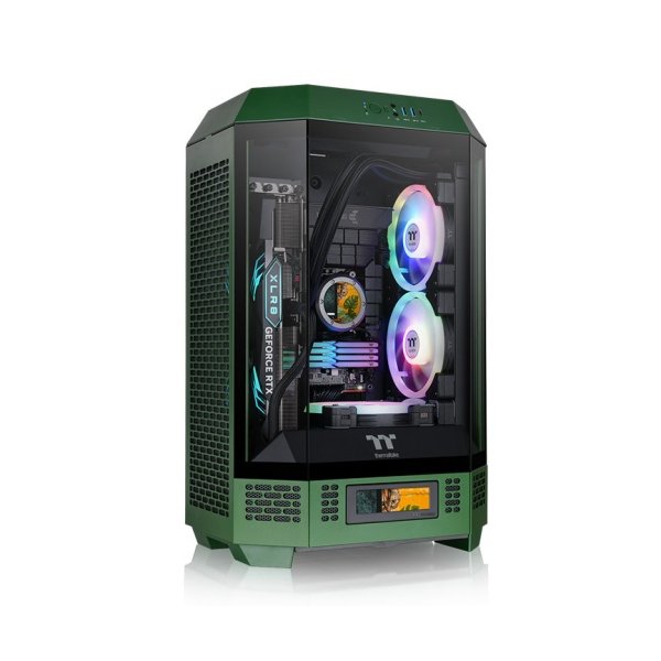 Thermaltake 300 Racing Green, Micro Tower, PC, Grün, micro ATX, Mini-ATX, SPCC, Heimbüro