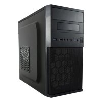 LC-Power LC-2004MB-V2-ON, Micro Tower, PC, Schwarz, Silber, micro ATX, Mini-ITX, Metall, Kunststoff, Heimbüro