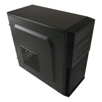 LC-Power LC-2004MB-V2-ON, Micro Tower, PC, Schwarz, Silber, micro ATX, Mini-ITX, Metall, Kunststoff, Heimbüro