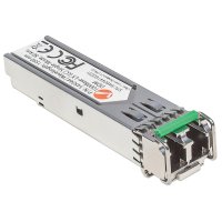 Intellinet Gigabit SFP Mini-GBIC Transceiver für LWL-Kabel, 1000Base-LX (LC) Singlemode-Port, 80 km, Faseroptik, 1000 Mbit/s, SFP, LC, 9/125 µm, 80000 m