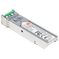 Intellinet Gigabit SFP Mini-GBIC Transceiver für LWL-Kabel, 1000Base-LX (LC) Singlemode-Port, 80 km, Faseroptik, 1000 Mbit/s, SFP, LC, 9/125 µm, 80000 m