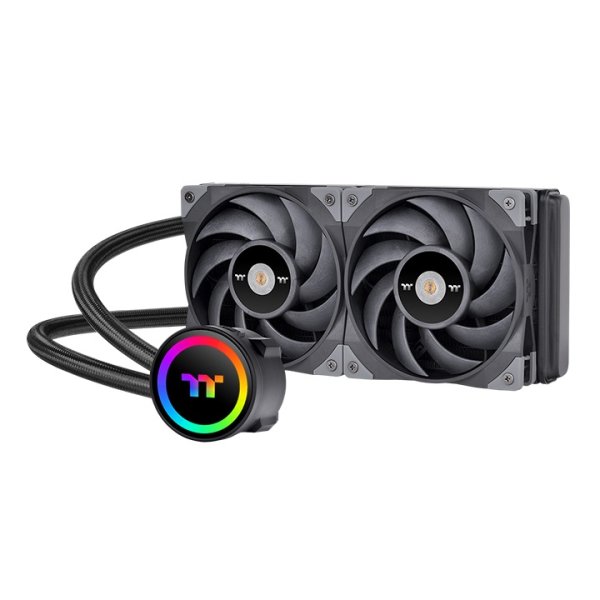 Thermaltake Toughliquid 240 ARGB, All-in-One-Flüssigkeitskühler, 58,35 cfm, Schwarz