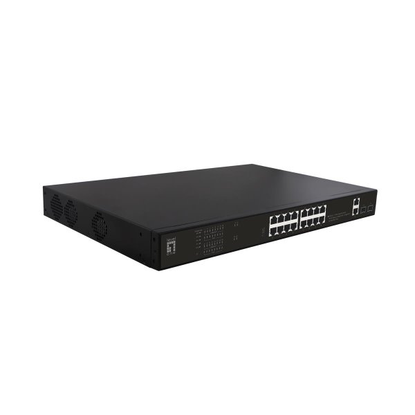 LevelOne GEP-2021, Unmanaged, Gigabit Ethernet (10/100/1000), Power over Ethernet (PoE), Rack-Einbau, 1U