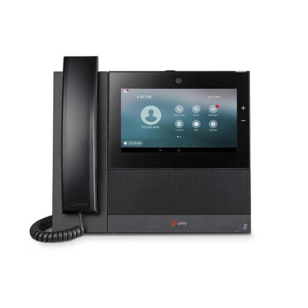 HP POLY CCX 700 Business-Medientelefon mit Open SIP und PoE-fähig, IP-Telefon, Schwarz, Kabelgebundenes Mobilteil, 24 Zeilen, LCD, 17,8 cm (7")