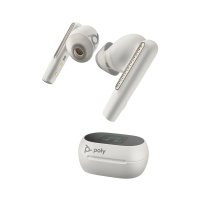 HP POLY Voyager Free 60+ UC M White Sand Earbuds +BT700...