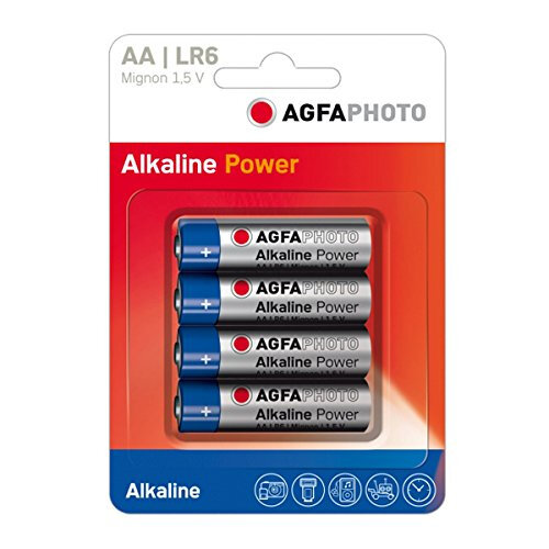 AgfaPhoto 110-802589, Einwegbatterie, AA, Alkali, 1,5 V, 4 Stück(e), Blau, Grau