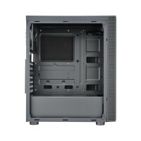 FSP CMT223S, Midi Tower, PC, Schwarz, ATX, micro ATX, Mini-ITX, Kunststoff, SPCC, 16 cm