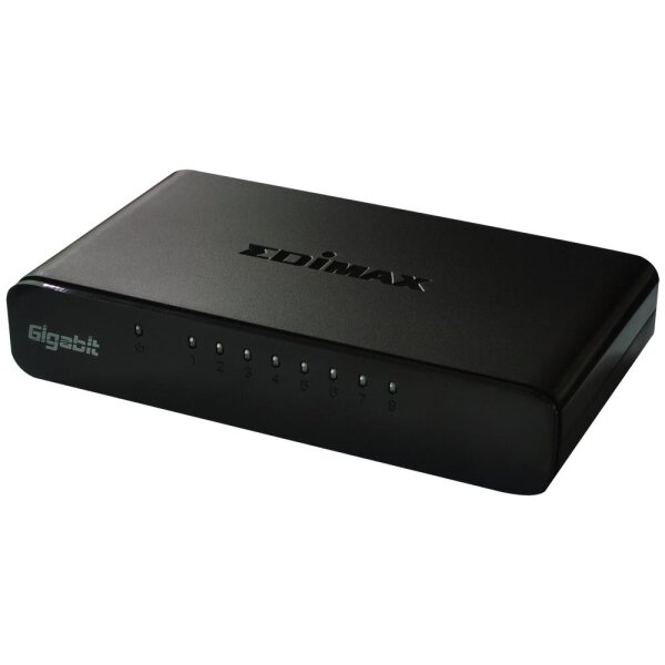 Edimax ES-5800G V3, Unmanaged, Gigabit Ethernet (10/100/1000), Vollduplex