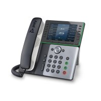 HP POLY Edge E500 IP Telefon und PoE-fähig, IP-Telefon, Schwarz, Kabelgebundenes Mobilteil, 12 Zeilen, IPS, 12,7 cm (5")