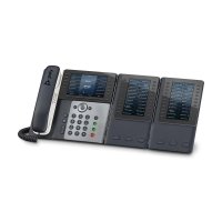 HP POLY Edge E550 IP Telefon und PoE-fähig, IP-Telefon, Schwarz, Kabelgebundenes Mobilteil, 12 Zeilen, IPS, 12,7 cm (5")