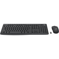 Logitech MK370 Combo for Business, Kabellos, RF Wireless + Bluetooth, Membran Key Switch, QWERTY, Graphit, Maus enthalten