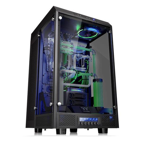 Thermaltake The Tower 900, Full Tower, PC, Schwarz, ATX, EATX, micro ATX, Mini-ITX, SGCC, Gehärtetes Glas, Heimbüro