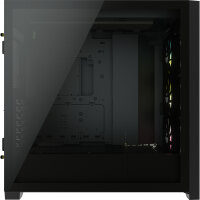 Corsair iCUE 5000X RGB, Midi Tower, PC, Schwarz, ATX, EATX, ITX, micro ATX, Mini-ITX, Kunststoff, Stahl, Gehärtetes Glas, Gaming