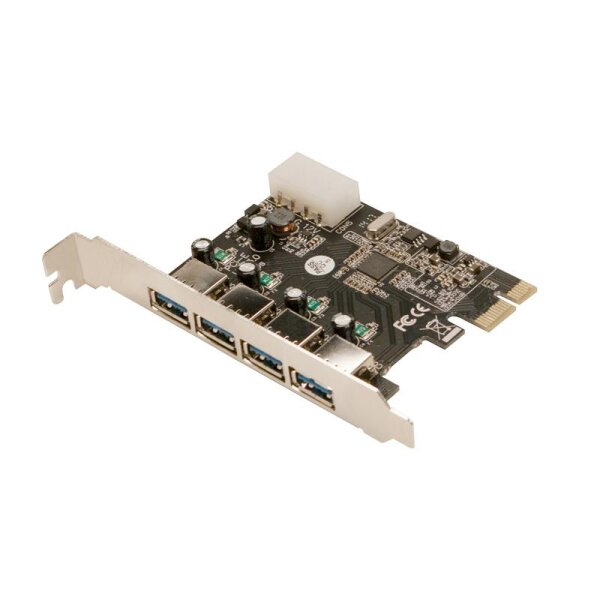 LogiLink PC0057A, PCIe, USB 3.2 Gen 1 (3.1 Gen 1), PC, VIA VL805, 5 Gbit/s, Windows 7 Home Basic, Windows 8, Windows 8.1, Windows Vista Home Basic, Windows XP Home