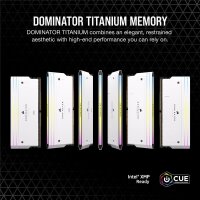 Corsair Dominator Titanium CMP64GX5M4B6000C36W, 64 GB, 4 x 16 GB, DDR5, 6000 MHz, 288-pin DIMM