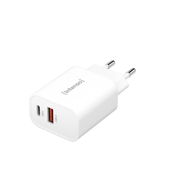 Intenso POWER ADAPTER USB-A/USB-C/7803012, Drinnen, AC, 20 V, Weiß