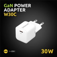 Intenso POWER ADAPTER USB-C GAN/7803022, Drinnen, AC, 20 V, Weiß