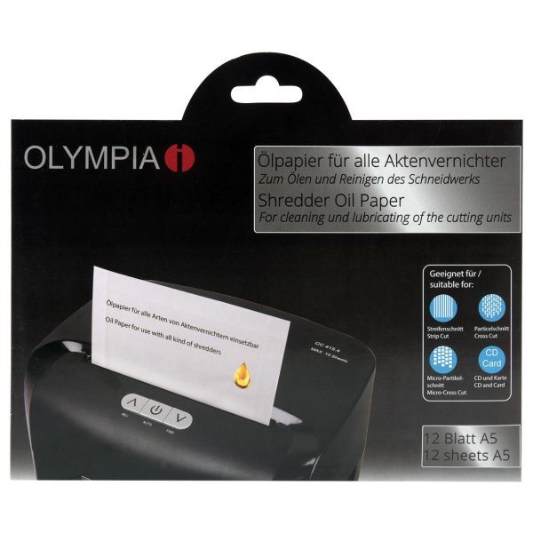 Olympia Ölpapier, 12 Stück(e), 240 mm, 5 mm, 163 mm, 160 g