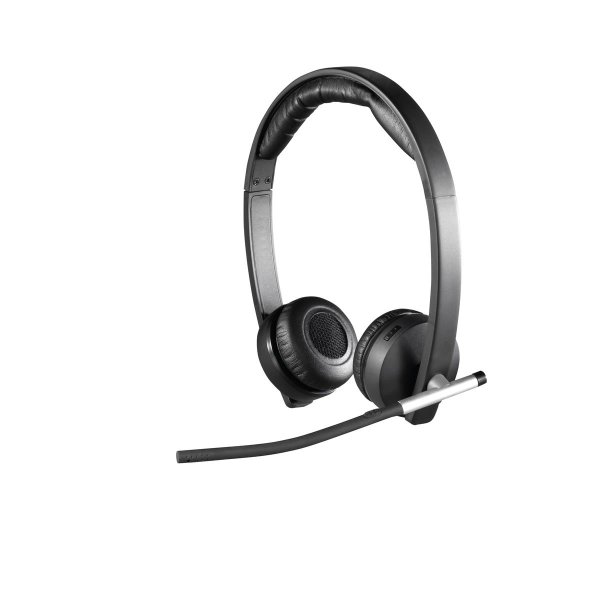 Logitech Wireless Headset Dual H820e, Kabellos, Büro/Callcenter, 150 - 7000 Hz, 128 g, Kopfhörer, Schwarz