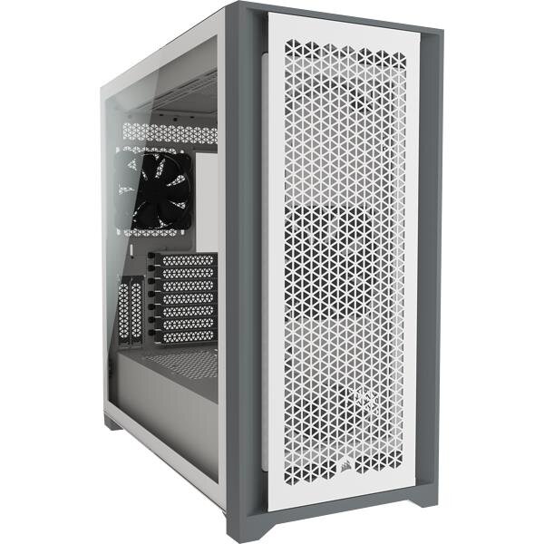 Corsair 5000D AIRFLOW, Midi Tower, PC, Weiß, ATX, EATX, micro ATX, Mini-ITX, Kunststoff, Stahl, Gehärtetes Glas, Gaming