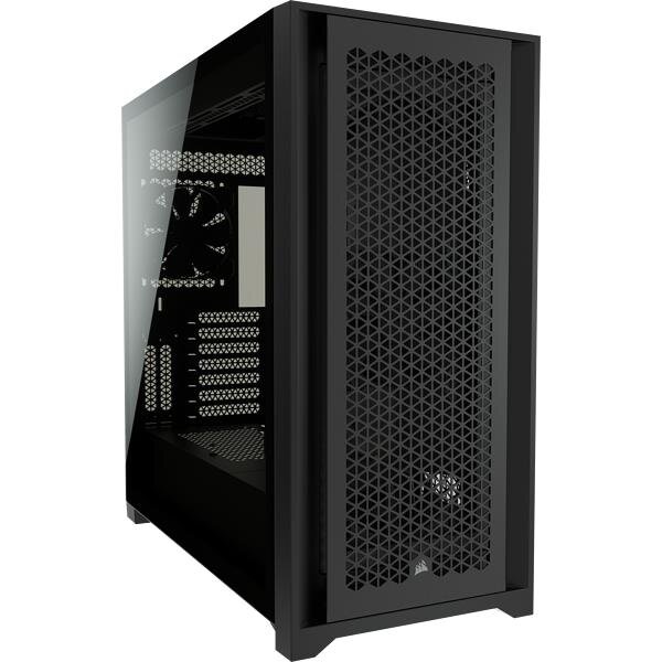 Corsair 5000D AIRFLOW, Midi Tower, PC, Schwarz, ATX, EATX, micro ATX, Mini-ITX, Kunststoff, Stahl, Gehärtetes Glas, Gaming