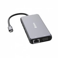 Verbatim CMH-14, USB Typ-C, HDMI, RJ-45, USB 2.0, USB 3.2 Gen 1 (3.1 Gen 1) Type-A, USB 3.2 Gen 1 (3.1 Gen 1) Type-C, USB..., MicroSD (TransFlash), SD, 5000 Mbit/s, 60 Hz, Silber