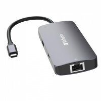 Verbatim CMH-05, USB Typ-C, HDMI, RJ-45, USB 3.2 Gen 1...