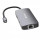 Verbatim CMH-05, USB Typ-C, HDMI, RJ-45, USB 3.2 Gen 1 (3.1 Gen 1) Type-C, USB Typ-C, 5000 Mbit/s, 60 Hz, Silber, Acrylnitril-Butadien-Styrol (ABS), Aluminium