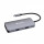 Verbatim CMH-05, USB Typ-C, HDMI, RJ-45, USB 3.2 Gen 1 (3.1 Gen 1) Type-C, USB Typ-C, 5000 Mbit/s, 60 Hz, Silber, Acrylnitril-Butadien-Styrol (ABS), Aluminium