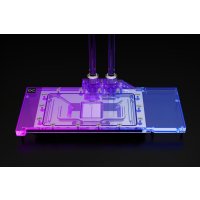 Alphacool Eisblock Aurora Acryl RX 7900XTX/XT Nitro mit Backplate, Wasserblock + Rückenplatte, Acryl, Aluminium, Schwarz, Grau, Silber, Transparent, 1/4 Zoll, 3-polig, Grafikkarte