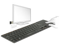 Delock 12454, Touchpad, Jede Marke, Schwarz, Aluminium,...