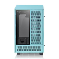 Thermaltake The Tower 100, Mini Tower, PC, Türkis, Mini-ITX, SPCC, Gehärtetes Glas, 19 cm