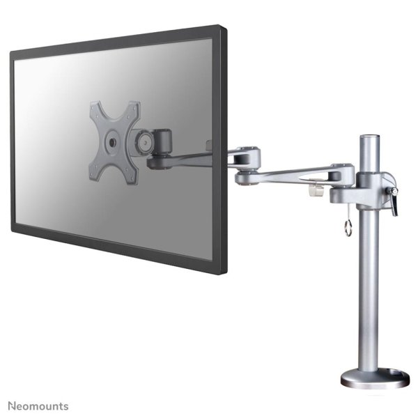 Neomounts Monitor-Tischhalterung, Durchgeschraubt, 10 kg, 25,4 cm (10"), 76,2 cm (30"), 100 x 100 mm, Silber