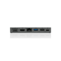 Lenovo 4X90S92381, Kabelgebunden, USB 3.2 Gen 1 (3.1 Gen 1) Type-C, 10,100,1000 Mbit/s, Grau, 5 Gbit/s, 4K Ultra HD