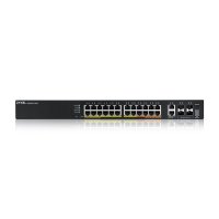 ZyXEL XGS2220-30HP, Managed, L3, Gigabit Ethernet (10/100/1000), Power over Ethernet (PoE), Rack-Einbau