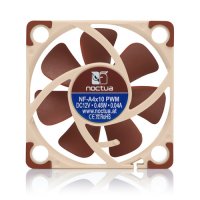 Noctua NF-A4X10 24V PWM, Ventilator, 4 cm, 5000 RPM, 19,6 dB, 8,9 m³/h, Beige, Braun