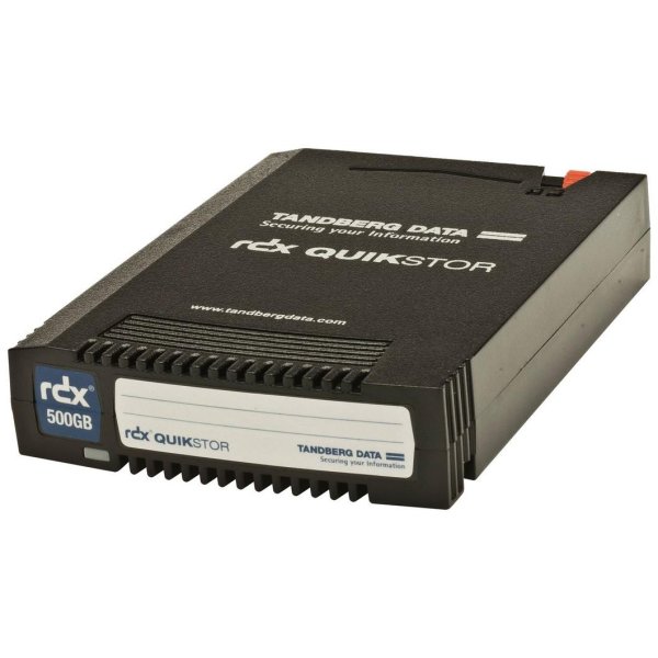 Overland-Tandberg O-T RDX 500GB Kassette, RDX-Kartusche, RDX, 500 GB, 15 ms, Schwarz, RDX QuikStor