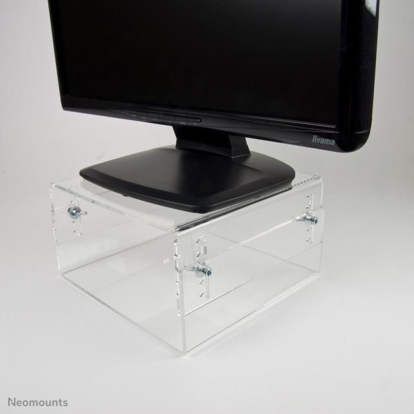 Neomounts Monitor-/Laptop-Erhöhung, 25 kg, Transparent