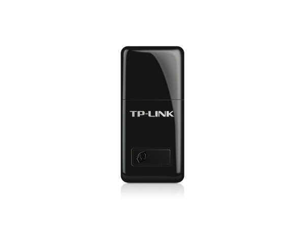 TP-LINK 300Mbit/s-WLAN-Mini-USB-Adapter, Kabelgebunden, USB, WLAN, Wi-Fi 4 (802.11n), 300 Mbit/s, Schwarz