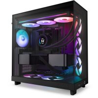 NZXT RF-U36HF-B1, Ventilator, 36 cm, 500 RPM, 2400 RPM, 75,12 m³/h, Schwarz